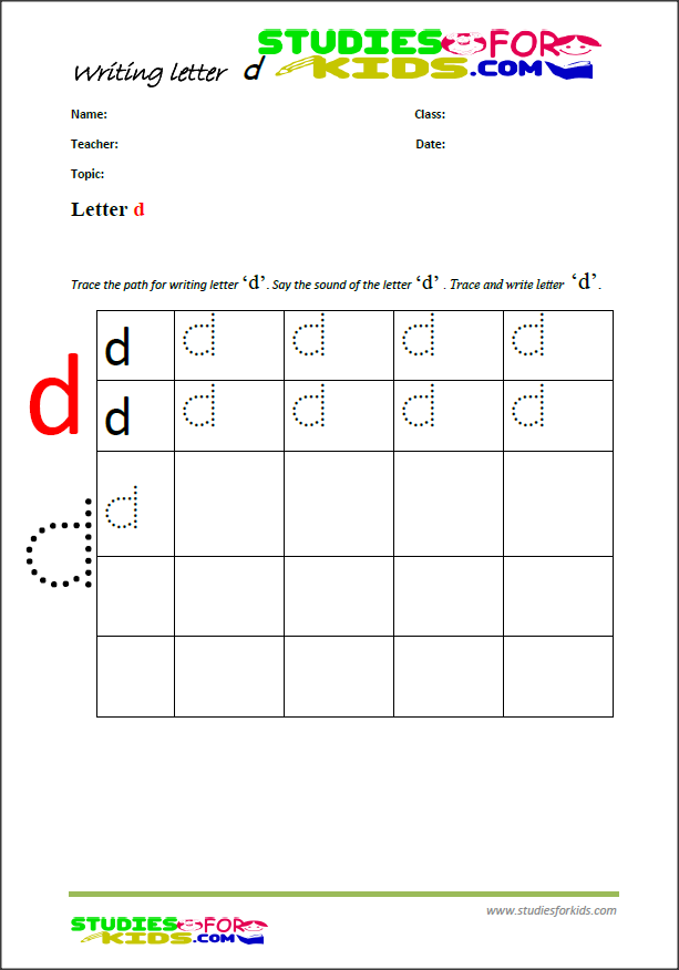 Preschool Printable Preschool Letter D Worksheets - Preschool Worksheet